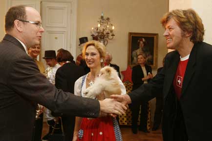 Fürst Albert von Monaco, Mark und Carole Steiger 