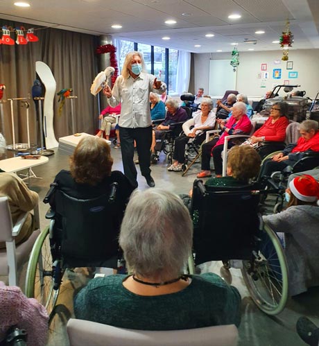 Show in a retirement home
